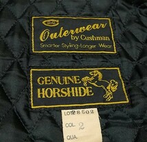 Cushman クッシュマン カーコート レザージャケット ホースハイド 馬革 黒 ブラック サイズ2 M Y'2 Leather freewheelers RRL COLIMBO_画像8