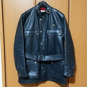 Lewis Leathers ルイスレザー ロードマスター ネイビー 馬革 ホースハイド 38 タータンチェック レザージャケット Addict Clothes 