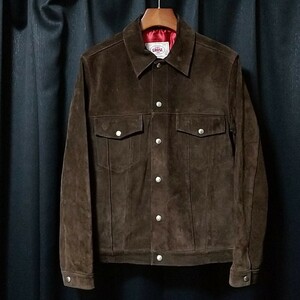 JAMES GROSE ジェームスグロース レザージャケット スウェード ライダース ブラウン 38 英国製 lewis leathers Addict Clothes RIVETTS