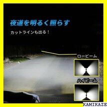 HI-LINE H4 LEDヘッドライト 車検対応 H レス 12000ルーメン ホワイト ハイビーム 防水防塵_画像6