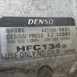 モコ MG22S ピノ HC24S エアコン コンプレッサー DENSO 447260-5630 27630-4A00E H19年 6万km台の画像4