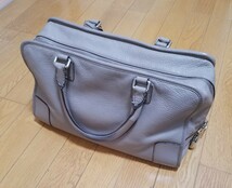 【１円スタート】LOEWE ロエベ　アマソナ36　ハンドバッグ ショルダーバッグ ボストンバッグ グレージュ系_画像2