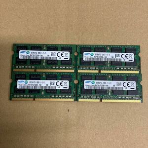 C155 SAMSUNG ノートPCメモリ　8GB 2Rx8 PC3L-12800S 4枚