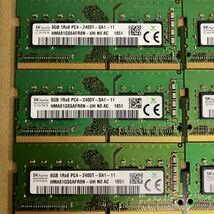 G155 SK hynix ノートPC メモリ 8GB 1Rx8 PC4-2400T 30枚_画像2