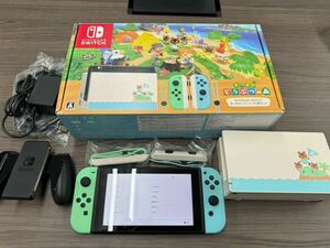 ニンテンドー 任天堂 SWITCH スイッチ あつまれどうぶつの森 ゲーム機 初期化済　ソフト欠品