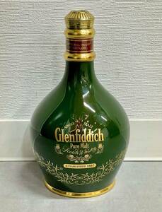 FS1411 Glenfiddich グレンフィディック ピュアモルト 陶器ボトル 緑 750ml 43％ ウイスキー シングルモルト 古酒 洋酒 現状品