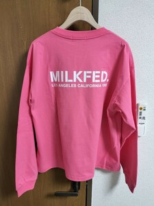 【新品】ミルクフェド　カットソー　ホットピンク　Мサイズ