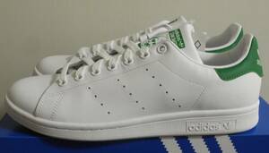 新品 スタンスミス 2019年製 JP26.5cm 白×緑 M20324 生産終了 天然皮革 adidas stansmith ホワイト×グリーン 本革 ABCマート 定番人気