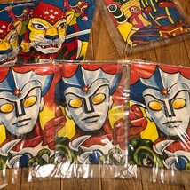 凧　８枚　ウルトラマン？　キカイダー？　タコ　昭和レトロ　駄菓子屋　紙モノ　紙物　（管理番号001）_画像3