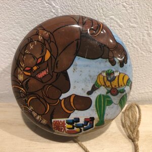  steel iron ji-gyo-yo- tin plate yo-yo- Showa Retro vintage toy old toy ( control number 001)