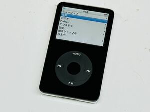 ★Apple iPod classic A1136 30GB ブラック 通電確認のみ 現状品 管理番号01162