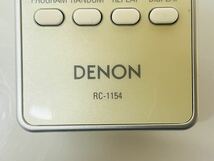 DENON オーディオ リモコン RC-1154 赤外線確認済み 管理番号12233_画像2