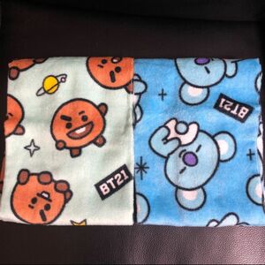 bts bt21 フェイスタオル 2枚セット