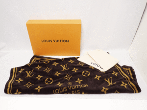 ルイヴィトン ドラ ドゥ バン モノグラム クラシック ビーチタオル M72364 ユニセックス ブラウン LOUIS VUITTON タオルブランケット