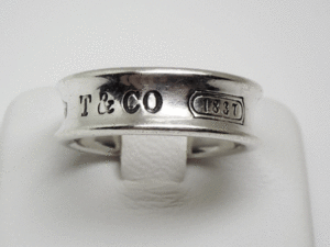 ティファニー 指輪 1837 リング シルバー 小傷有のためお買い得 簡易洗浄済み 925 TIFFANY&Co 16.5号 AG925 送料無料