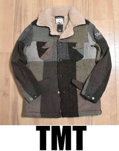 [ free shipping ] new goods TMT BIG BLOCK CHECK ranch coat M regular price 5.6 ten thousand block check 