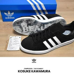 【送料無料】新品 adidas × 河村康輔 キャンパス 80s 28cm H06349 ブラック KAWAMURA KOSUKE アディダス ★の画像1