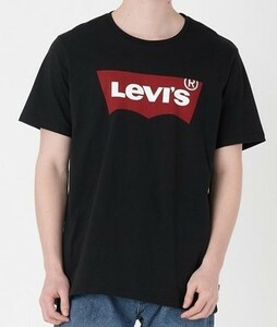 ★Levi's リーバイス〓バットウイングロゴ Tシャツ〓JPN L 新品 ブラック