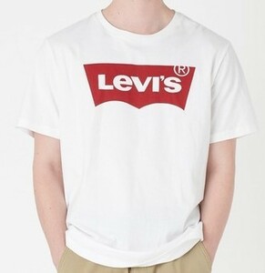 ★Levi's リーバイス〓バットウイングロゴ Tシャツ〓L 新品 ホワイト