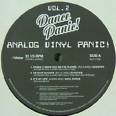 % FUNKY BUREAU / CLAP YOUR HANDS TOGETHER (KLP-1102) I'M YOUR PUSHER (P.K.G.MIX) 他 DANCE PANIC！ANALOG VINYL PANIC！VOL.2 Y85