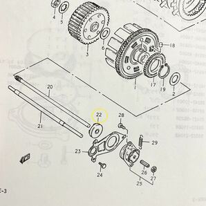 送料無料 スズキ純正新品 GS400 GS400E GS400E2 GS400E3 クラッチレリーズ オイルシール プッシュロッド オイルシール エンジン S45の画像2