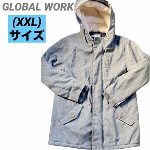 グローバルワーク　GLOBAL WORK 子供服　ダウンコート　モッズ　グレー　XXL 130〜140 匿名発送