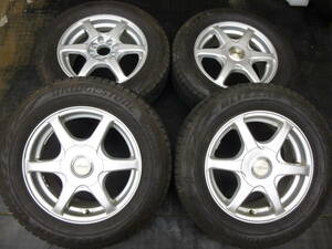 ブリヂストン 195/65R15 ＶＲＸ２ カローラなど！PCD１００と１１４．３