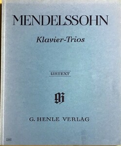 メンデルスゾーン ピアノ三重奏曲 第1番 ニ短調 Op.49, 第2番 ハ短調 Op.66 輸入楽譜 MENDELSSOHN Klaviertrios Nr.1 , Nr.2 洋書