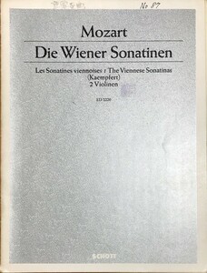 mo-tsaruto6.. we n*sonachine(2va Io Lynn ) import musical score Mozart Die Wiener Sonatinen foreign book 