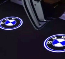キレイタイプ BMW LED カーテシランプ ２個 5W ハッキリ綺麗ロゴ ドアランプ g11 g12 g30 g31 g38 f20 f21 f22 f23 f25 f26 エンブレム_画像1