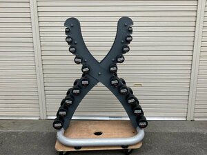 3807 HAMMER STRENGTH ハンマーストレングス Xラック エックスラック 1〜10kg ポリウレタン ペアダンベル 千葉県船橋市三咲 手渡し 配達