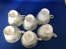 ○●○ROYAL ALBERT　ロイヤルアルバート　シルバーメープル　カップ&ソーサー6客セット(現状品)○●○_画像4