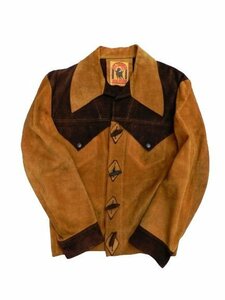 ELTORO BRAVO スエードレザー ウエスタンシャツ ブラウン系 ジャケット 中古品 [B135U555]