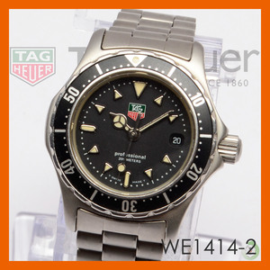 タグホイヤー/TAG Heuer　WE1414-2 プロフェッショナル200 デイト レディース 腕時計 ブラック文字盤