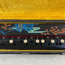 Peacock Harp ピーコックハープ 大正琴 御所車 ハードケース付き 和楽器 弦楽器 琴 中古 現状品_画像3