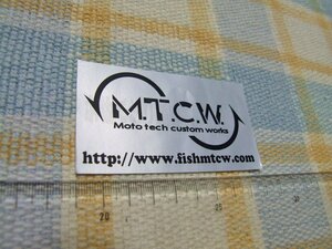 M.T.C.W.｜リール用パーツ/ステッカー/シール/傷あり ※ヤフーショッピングストア/レア物商会・健美堂でも大量出品中!