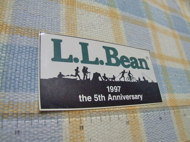 L.L.Bean エルエルビーン/ステッカー/シール/B/凸凹あり ※ヤフーショッピングストア/レア物商会・健美堂でも大量出品中!