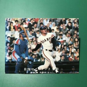 1977年　カルビー　プロ野球カード　77年　89番　巨人　張本　　　【管982】