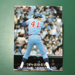 1976年　カルビー　プロ野球カード　76年　1313番　中日　谷沢　　　【管C82】