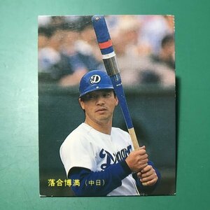 1987年　カルビー　プロ野球カード　87年　102番　中日　落合　　　【管C69】