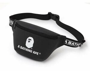 BAPE◆A BATHING APE／◆ア ベイシング エイプ◆レザー調 ウエストバッグ◆ボディバッグ／付録ノベルティ