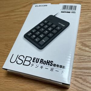 【送料無料/新品未使用】エレコム EU RoHS指令準拠 USBテンキーボード TK-TCM011BK/RS （ブラック） ELECOM