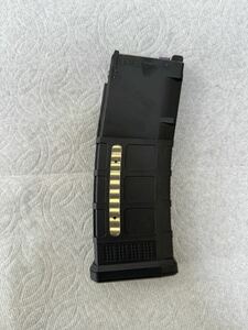 【中古】東京マルイ GBB M4 MWS 対応 PMAG ポリマー マガジン T8 P-MAG GEN M3 マグプル レプリカ (BK(ブラック)、ガスガン