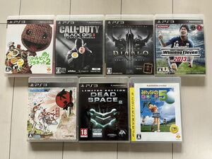 PS3 PlayStation3 プレイステーション3 ソフト 7点 まとめ みんなのゴルフ みんゴル ウイニングイレブン ウイイレ コールオブデューティ