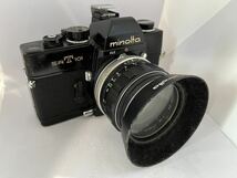 1円スタート Minolta ミノルタ SRT101 ブラック フィルムカメラ MC Rokkor-PF 58mm F1.4 ボディレンズセット s1179 動作未確認 中古 _画像1