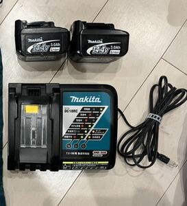 マキタ DC18RC makita 充電器 18V バッテリ BL1430 ×2セット 急速充電器 2V-18V用 