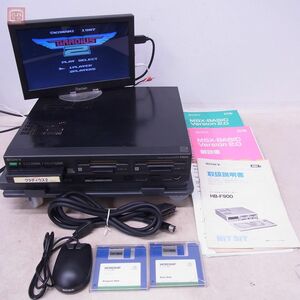 1円〜 SONY MSX2 HB-F900 本体 + マウス + FD + 説付 ブラック HIT BIT ソニー ジャンク パーツ取りにどうぞ【40