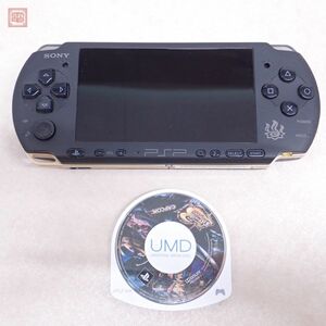 一部難有 動作品 PSP 本体 モンスターハンターポータブル 3rd ハンターズ モデル PSP-3000 ソニー SONY ソフト付【PP