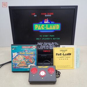 1円〜 X68000/X68030 5インチFD パックランド ナムコ マイコンソフト 電波新聞社 PAC-LAND NAMCO 箱説・専用3ボタンパッド付 起動OK【10