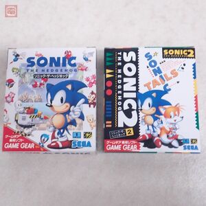 動作保証品 GG ゲームギア ソニック・ザ・ヘッジホッグ/2 SONIC THE HEDGEHOG 計 2本 セット セガ SEGA 箱説付【10